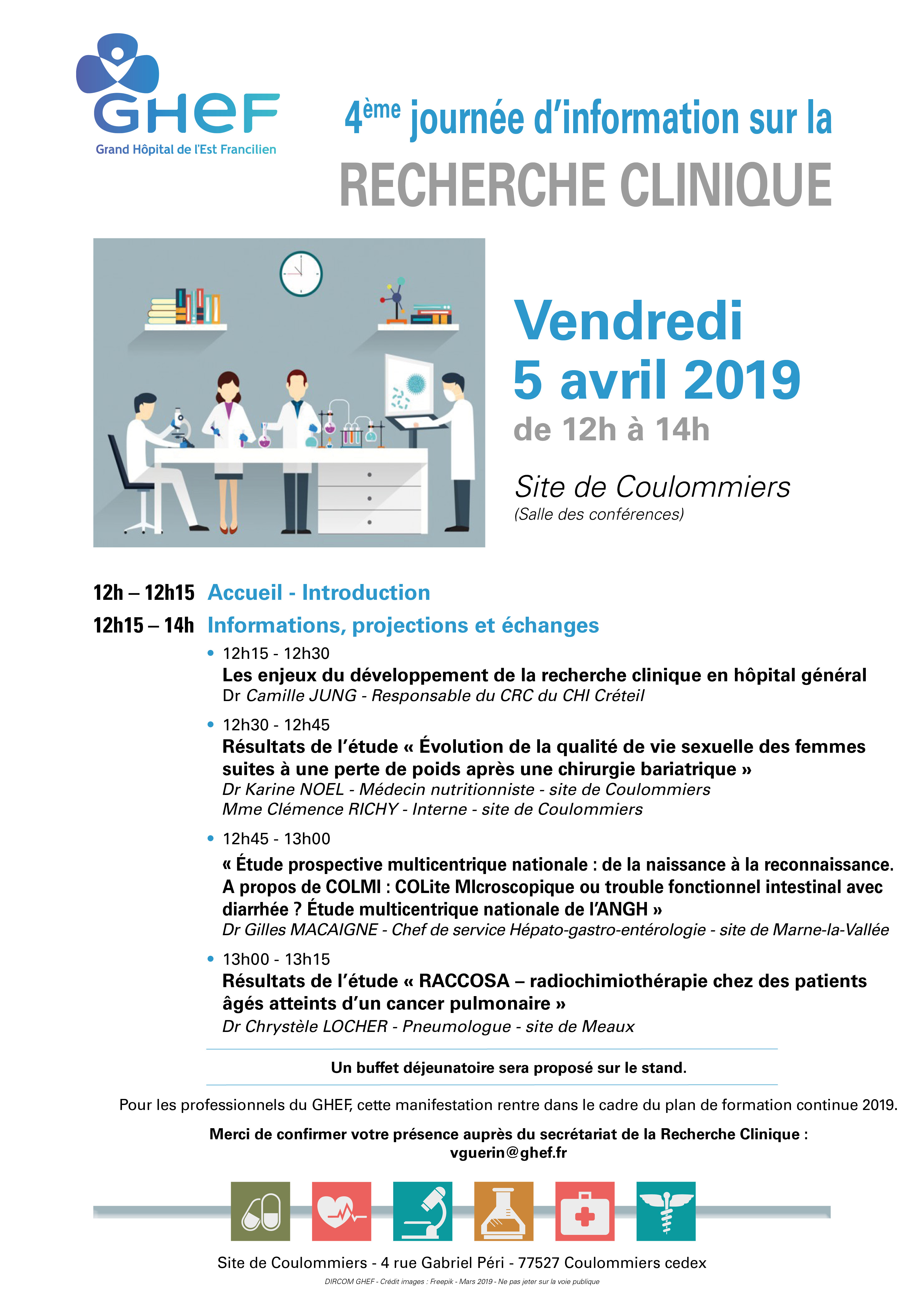 Recherche clinique GHEF