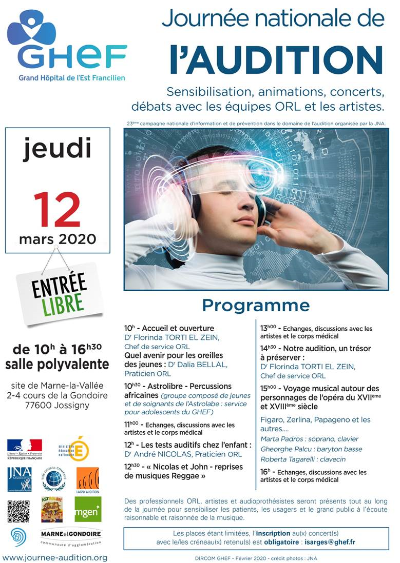 Affiche journee nationale audition GHEF