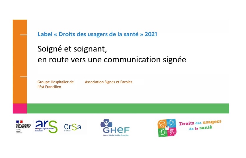 GHEF Langue des signes ARS 