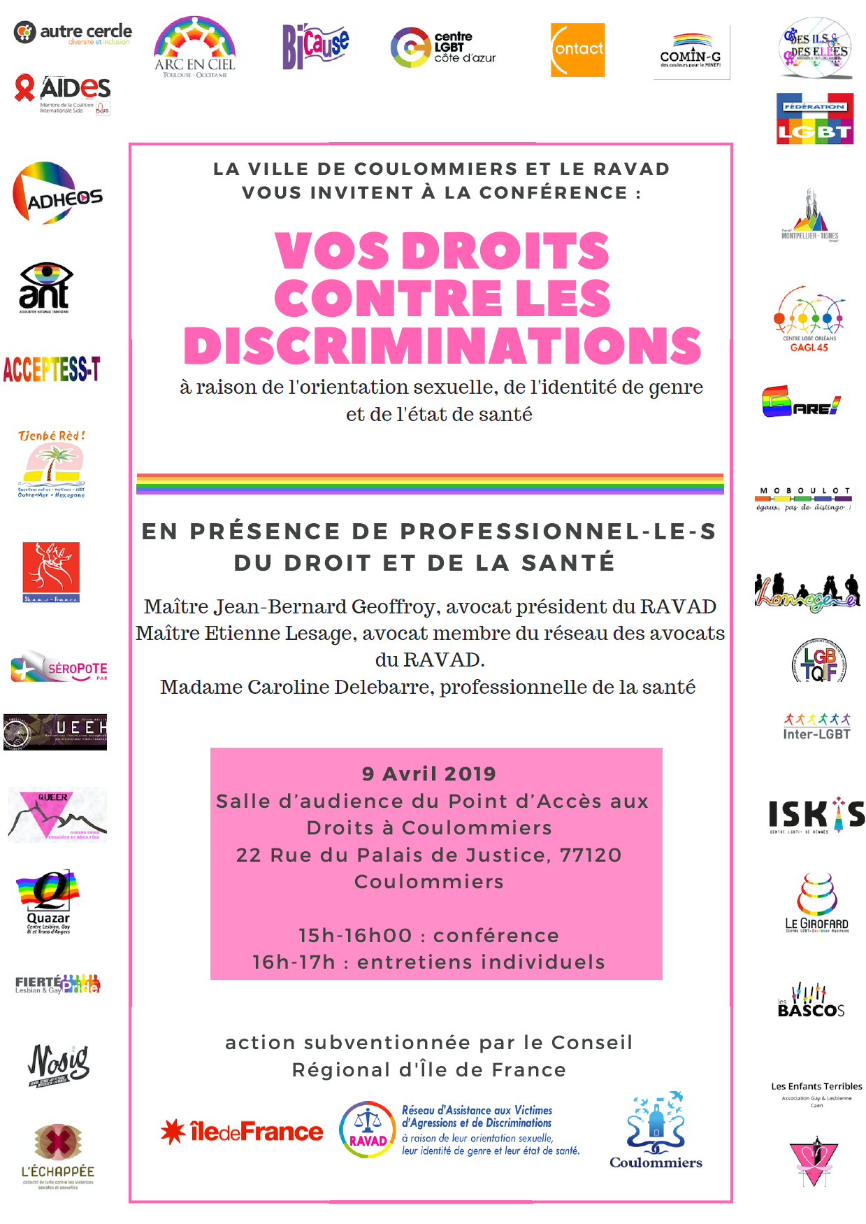 Conférence Vos droits contre les discriminations