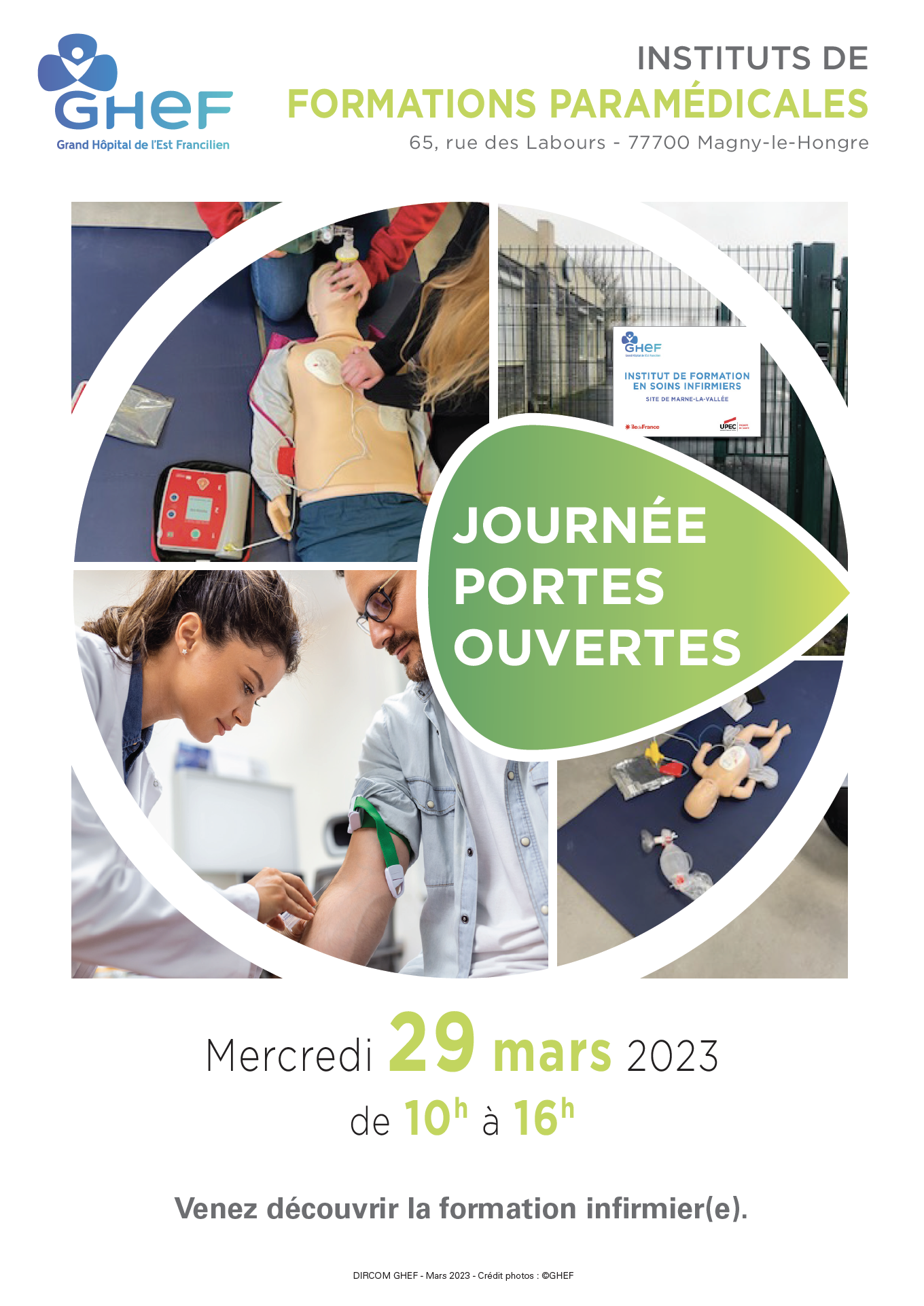 Affiche Portes ouvertes IFSI-MLV