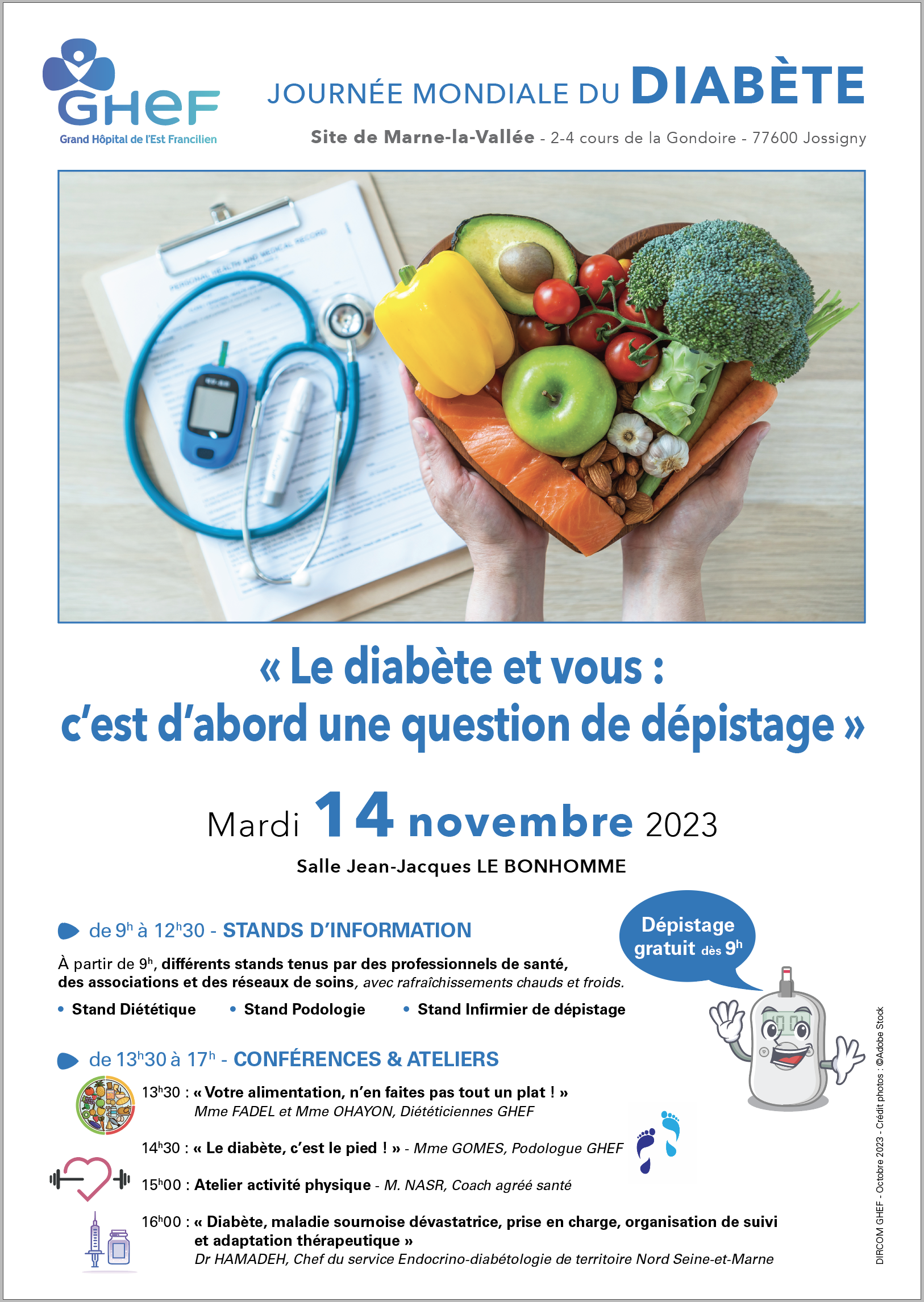 Affiche Journée du Diabète 2023
